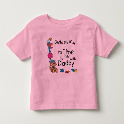 Tijd om te spelen met Daddy2 Kinder Shirts (Voorkant)