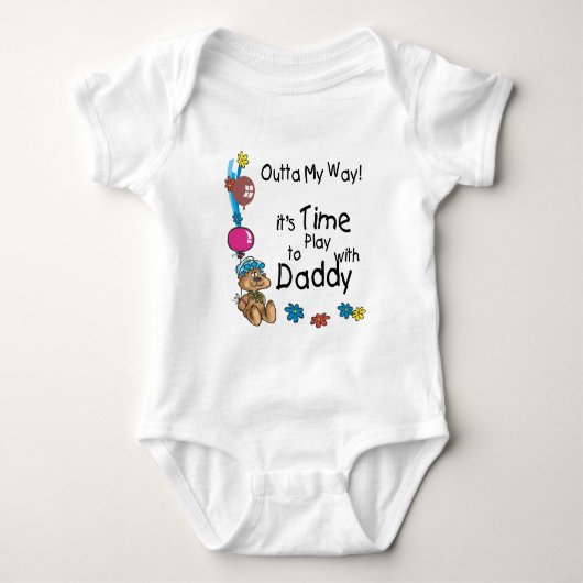 Tijd om te spelen met Daddy2 Romper (Voorkant)
