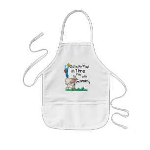 Tijd om te spelen met mama2 kinder schort
