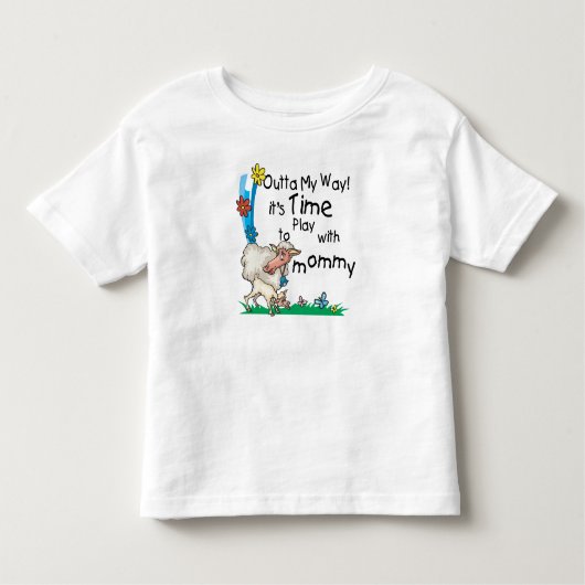 Tijd om te spelen met mama2 kinder shirts (Voorkant)