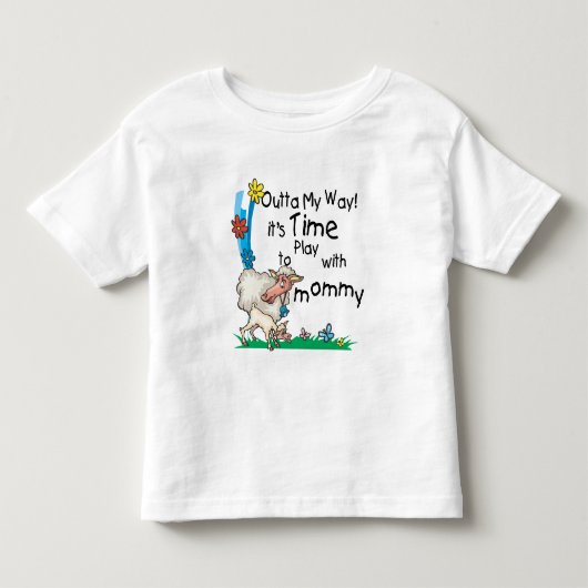 Tijd om te spelen met mama2 kinder shirts (Voorkant)