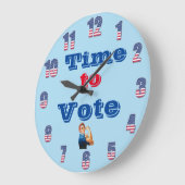 Tijd om te stemmen wandklok (Hoek)