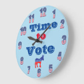 Tijd om te stemmen wandklok (Hoek)
