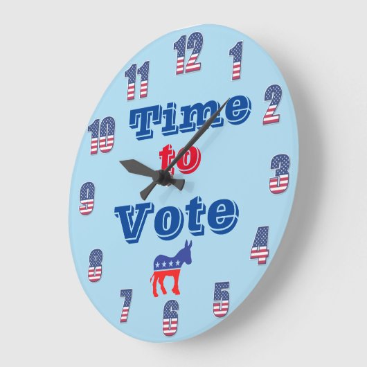 Tijd om te stemmen wandklok (Hoek)