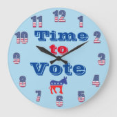Tijd om te stemmen wandklok (Voorkant)