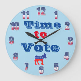 Tijd om te stemmen wandklok