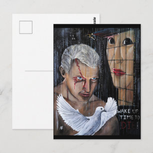 Tijd om te Sterven! Schilderij van Alfred Fox Briefkaart