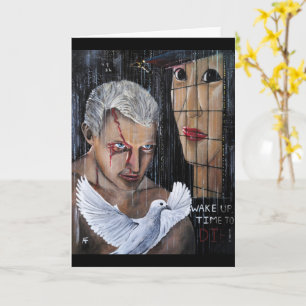 Tijd om te sterven! Schilderij van Alfred Fox Kaart