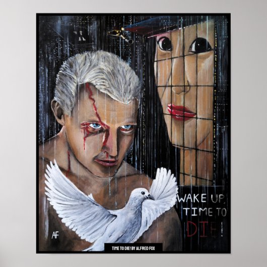Tijd om te sterven! Schilderij van Alfred Fox Poster (Voorkant)