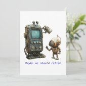 Tijd om te stoppen kaart (Staand voorkant)