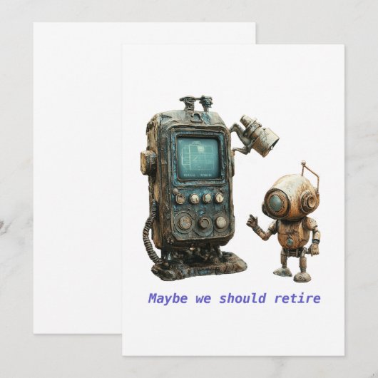 Tijd om te stoppen kaart (Voorkant / Achterkant)