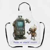 Tijd om te stoppen schort (Voorkant)