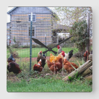 Tijd om te stoppen vierkante klok