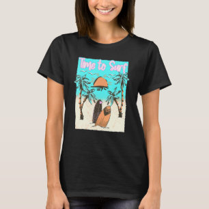 Tijd om te Surven Surfen Beach Surfer Surf T-shirt
