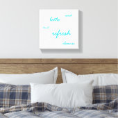 Tijd om te vernieuwen canvas afdruk (Insitu (Slaapkamer))