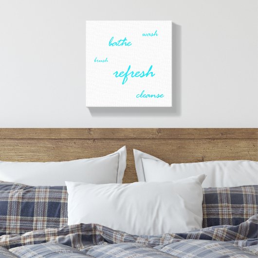 Tijd om te vernieuwen canvas afdruk (Insitu (Slaapkamer))