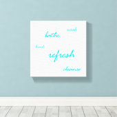 Tijd om te vernieuwen canvas afdruk (Insitu (Houten vloer))