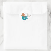 Tijd om te verplaatsen ronde sticker (Tas)