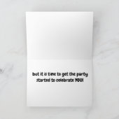 TIJD OM TE VIEREN *50th VERJAARDAG* WAKE ME!!! KAA Kaart (Binnen)