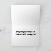 TIJD OM TE VIEREN *60ste VERJAARDAG* WAKKER ME!!!  Kaart (Binnen)