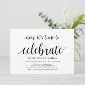 tijd om te vieren : huwelijksontwikkeling nodigt u kaart (Staand voorkant)