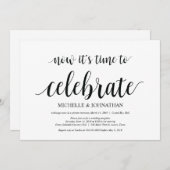 tijd om te vieren : huwelijksontwikkeling nodigt u kaart (Voorkant / Achterkant)