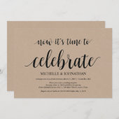 tijd om te vieren : huwelijksontwikkeling nodigt u kaart (Voorkant / Achterkant)