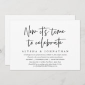 Tijd om te vieren, Informele trouwfeest Kaart (Voorkant / Achterkant)