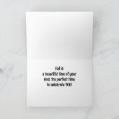 TIJD OM TE "VIEREN" / MOOIE HERFST SEIZOEN KAART (Binnen)