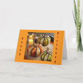 TIJD OM TE "VIEREN" / MOOIE HERFST SEIZOEN KAART (Voorkant)