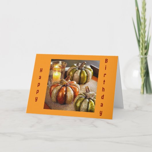 TIJD OM TE "VIEREN" / MOOIE HERFST SEIZOEN KAART (Voorkant)