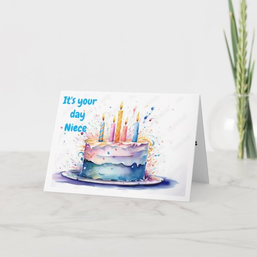 **TIJD OM TE VIEREN** NICHTJE OP VERJAARDAG KAART (Voorkant)