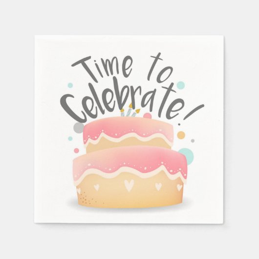 Tijd om te vieren servet (Voorkant)
