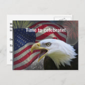 Tijd om te vieren uitnodiging briefkaart (Voorkant / Achterkant)