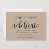 Tijd om te vieren, uitnodigingen voor een intieme  (Voorkant)