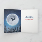 Tijd om te vliegen Unieke Flying Pig Christmas Feestdagen Kaart (Binnen)