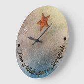 Tijd om te wensen op een Starfish Coastal Beach Grote Klok (Hoek)