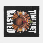 Tijd om te worden overgoten met Thanksgiving kalko Fleece Deken (Voorkant (Horizontaal))