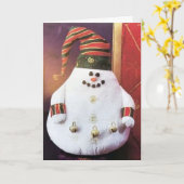 TIJD OM TE ZEGGEN "MERRY CHRISTMAS / HAPPY NEW YEA KAART (Gele Bloem)