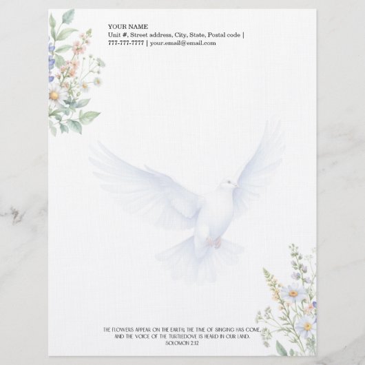 Tijd om te zingen briefhoofd (Voorkant)