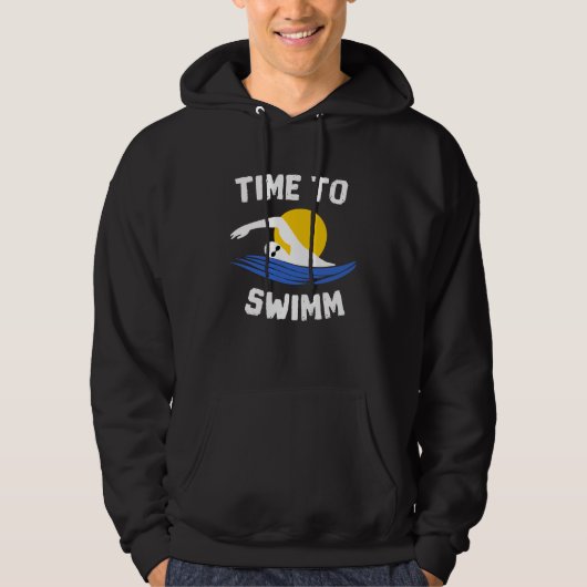 Tijd om te zwemmen hoodie (Voorkant)