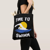 Tijd om te zwemmen tote bag (Dichtbij)