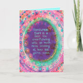 Tijd om trots te zijn Girly Pink  Floral Kaart (Voorkant)