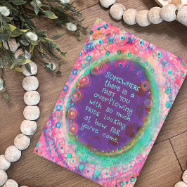 Tijd om trots te zijn Girly Pink Floral Kaart