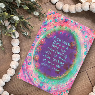 Tijd om trots te zijn Girly Pink Floral Kaart