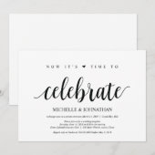 Tijd om trouwen te vieren uitnodigingen (Voorkant / Achterkant)