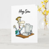 TIJD OM U TE CELEBRAËEREN OP BIRTHDAAG *SON* Kaart (Gele Bloem)