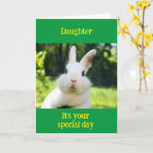 TIJD OM U TE CELEBRATEN OP DE BIRTHDAAG *DAUGHTER* KAART (Gele Bloem)