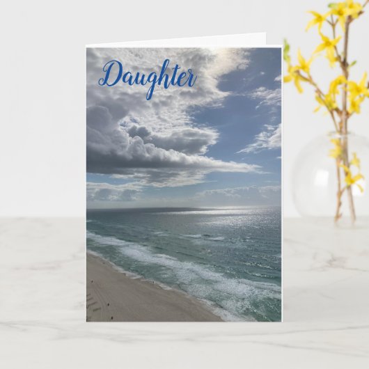 TIJD OM U TE CELEBRATEN OP DE BIRTHDAAG *DAUGHTER* KAART (Gele Bloem)