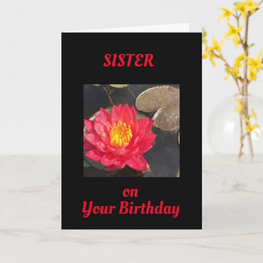 TIJD OM U TE CELEREN **SISTER** KAART (Gele Bloem)